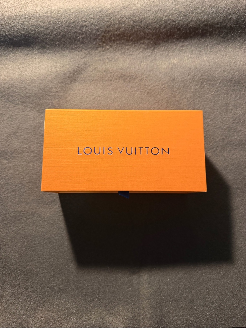 Louis Vuitton Navy Embossed Jewelry Box